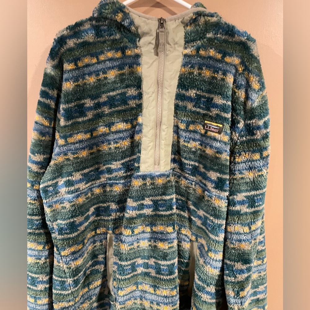 Fuzzy L. L. Bean sweatshirt